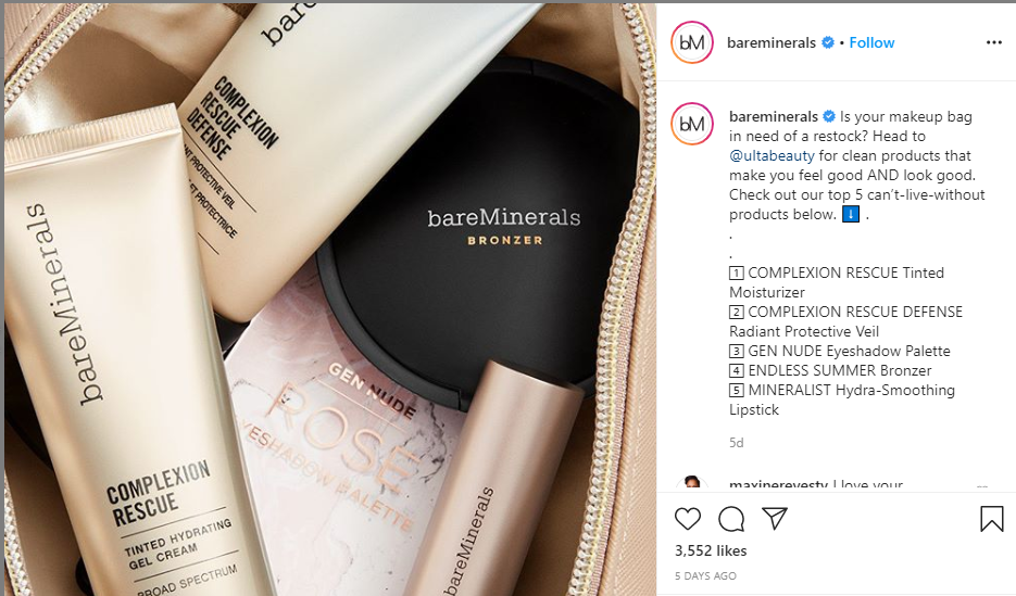bareminerals instagram captions
