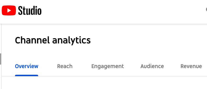 YouTube Channel Analytics - Overview
