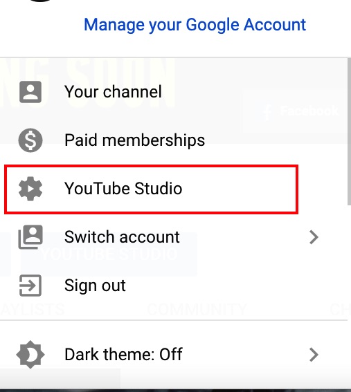 YouTube Studio Analytics