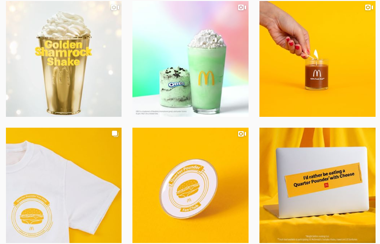 mcdonald's instagram feed