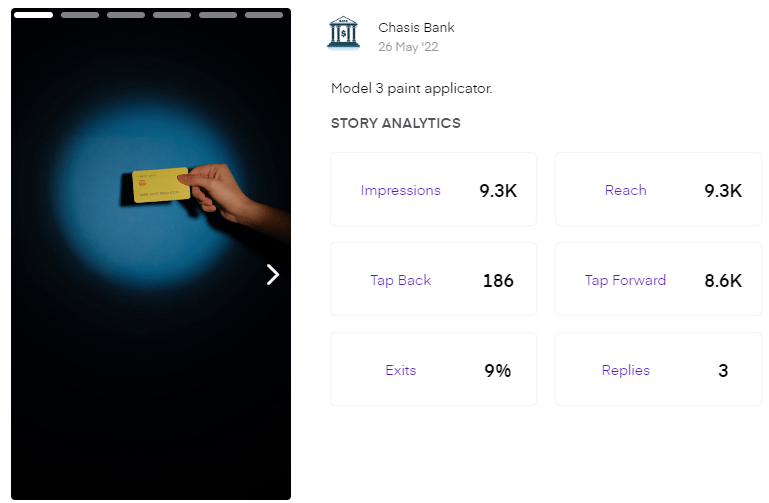 Instagram stories metrics