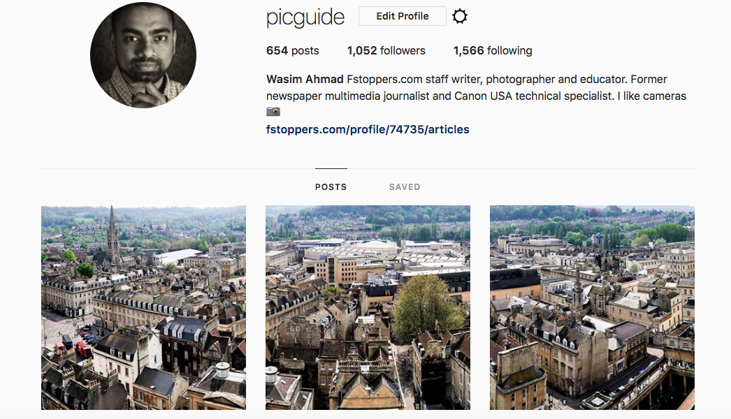 Grow Instagram followers, Panoramic Instagram feed