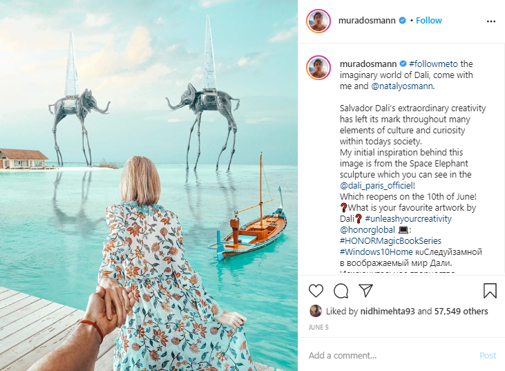 murad osmann social media post