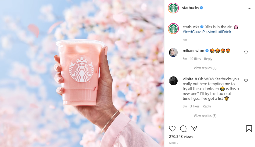 Starbucks Instagram
