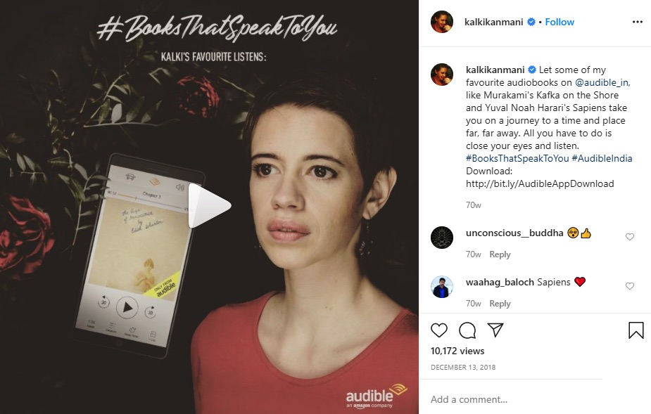 Audible influencer marketing campaign