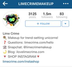 Instagram bio spacing