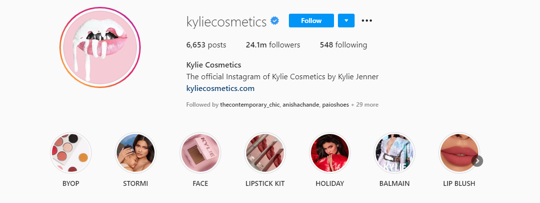 kylie cosmetics