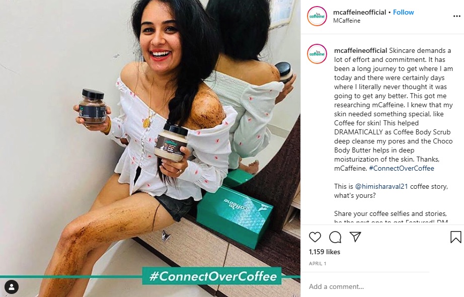 mcaffiene influencer marketing campaign