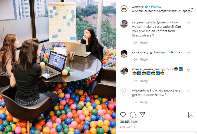 wework instagram
