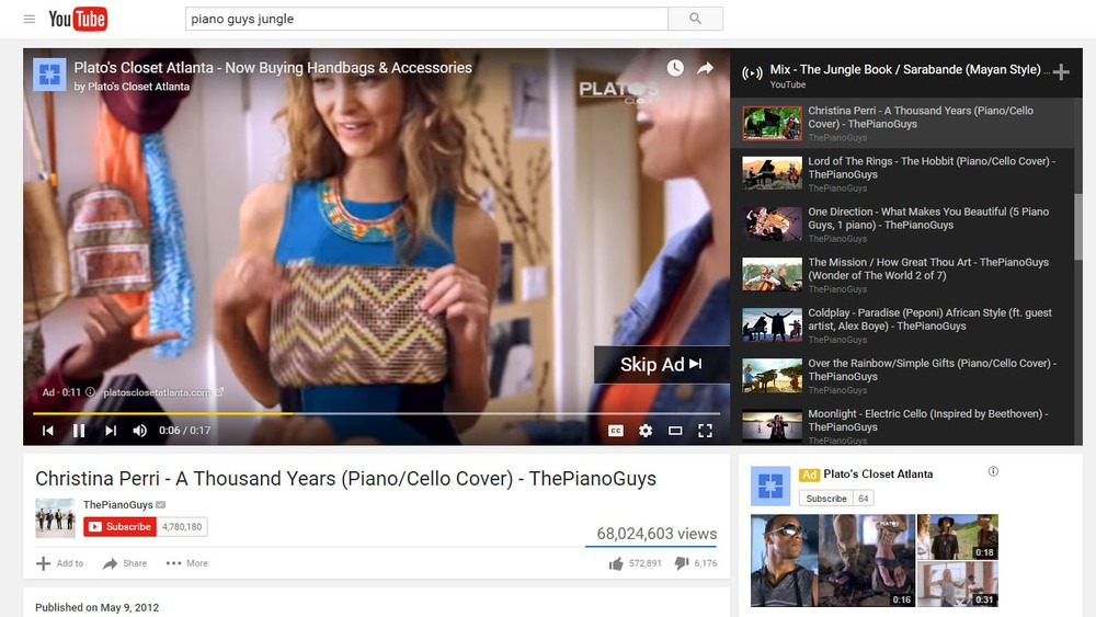 YouTube ads’ Examples