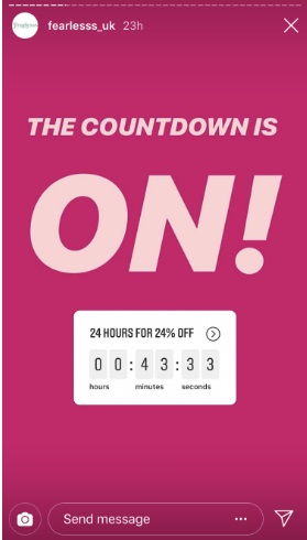 Instagram Story Countdown Sticker