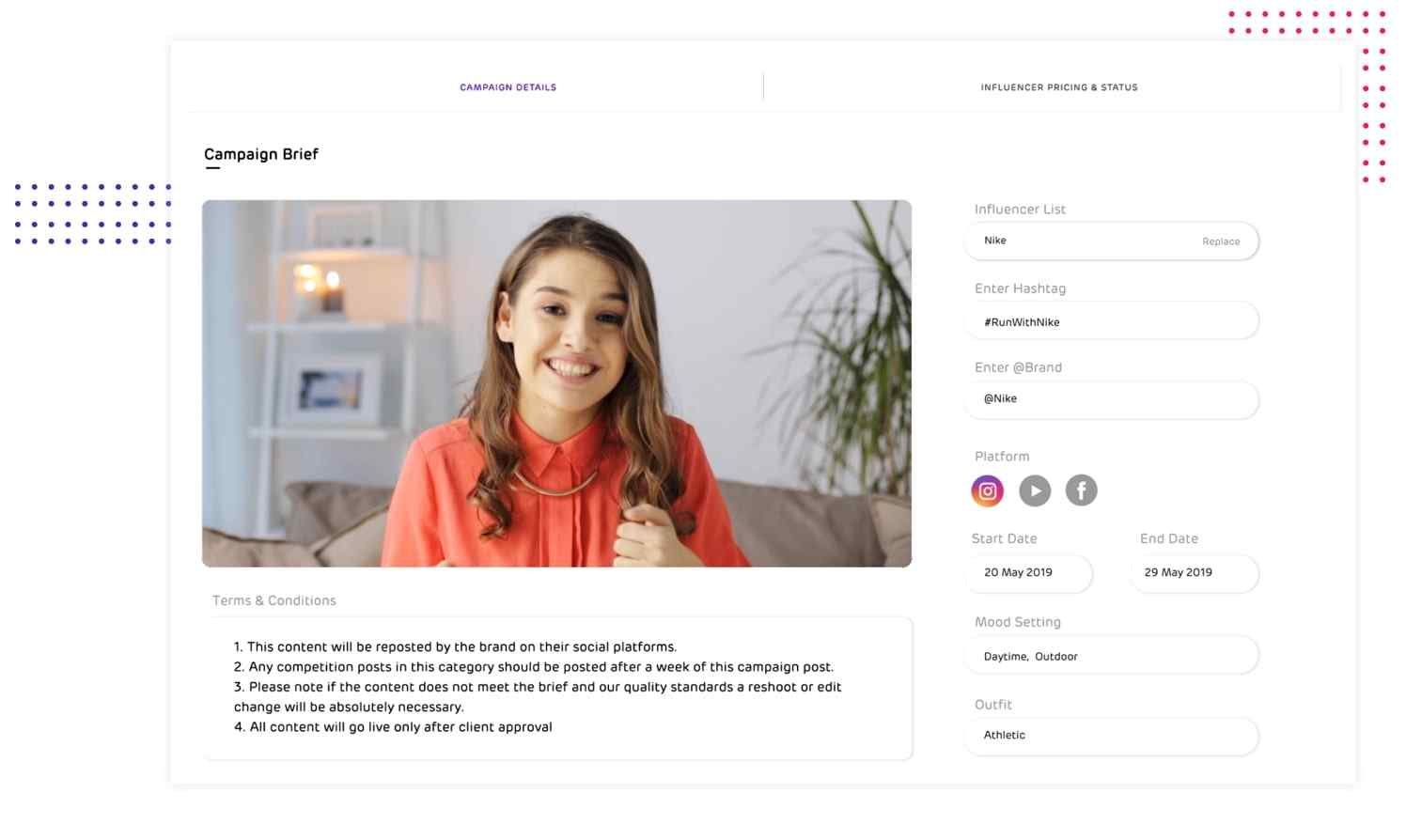 Influencer marketing platform by Unbox Social