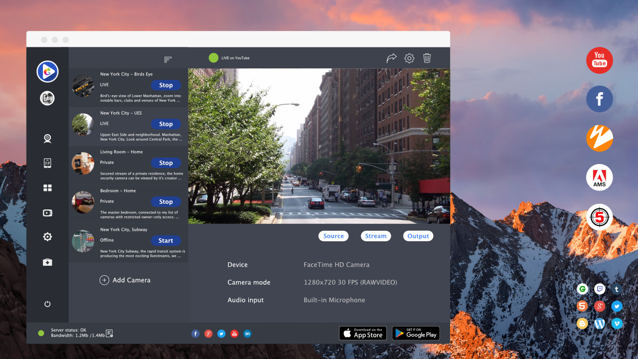 Facebook Live Streaming