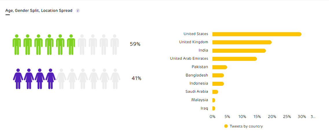 Social Listening Tool - Audience Demographics