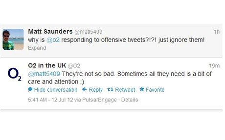 Social Listening on Twitter O2 UK