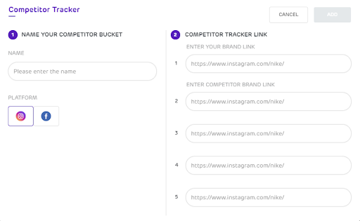 Competition Tracking Tool - Unbox Social