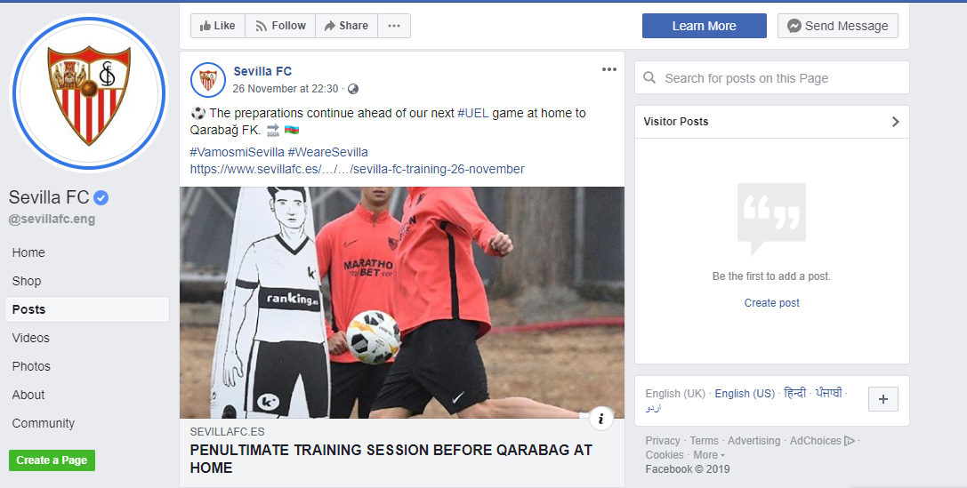 Sevilla FC Competition Tracking