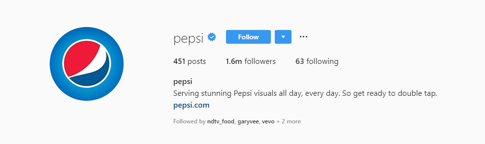 PepsiCo Social Media Presence
