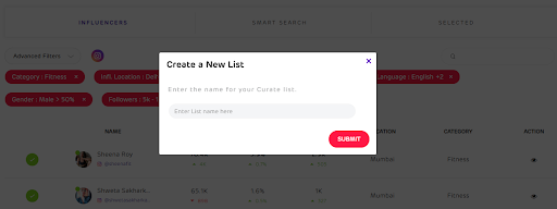 find instagram influencers - influencer list