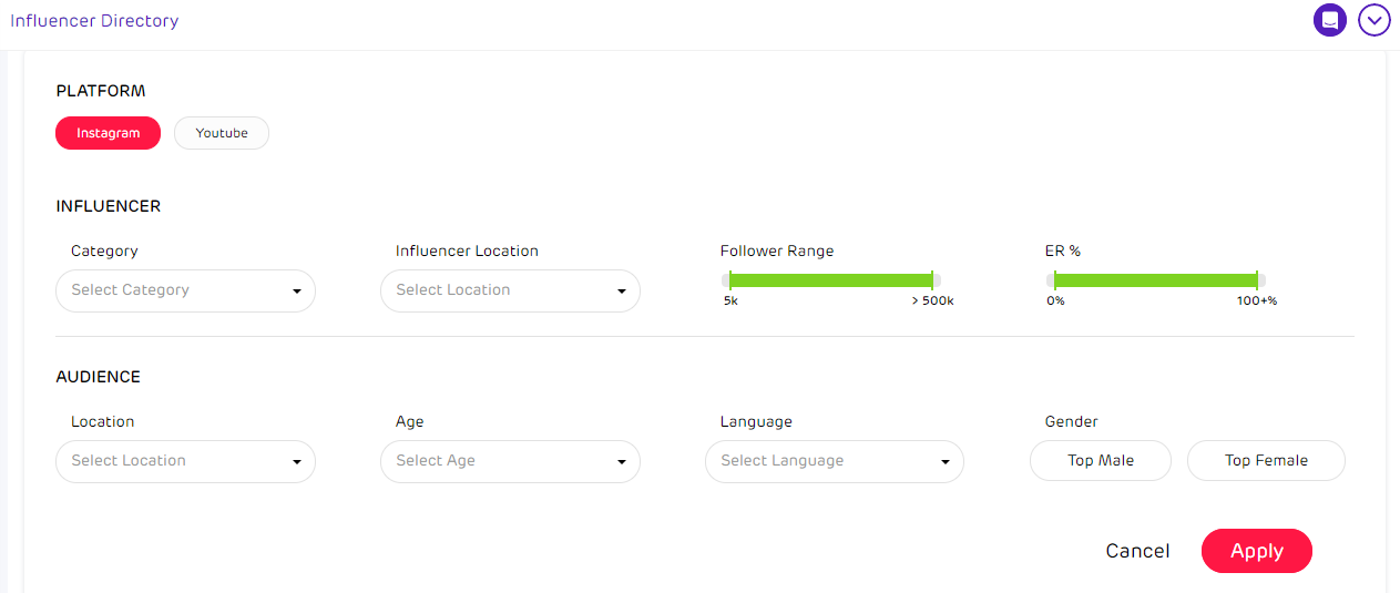find influencers with data-driven insights