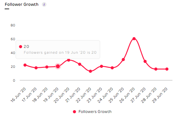 Instagram follower growth