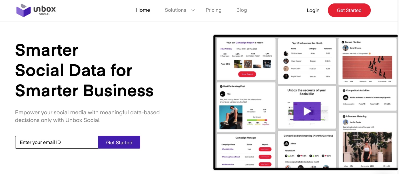 Unbox Social - Social Media Analytics tool
