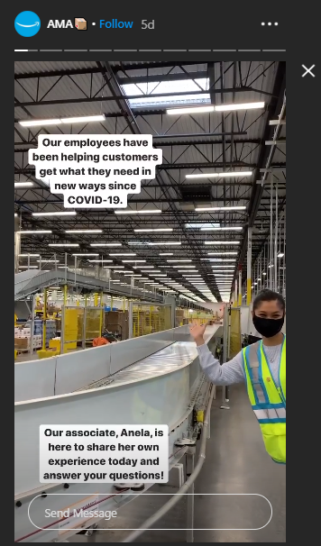 amazon - instagram stories