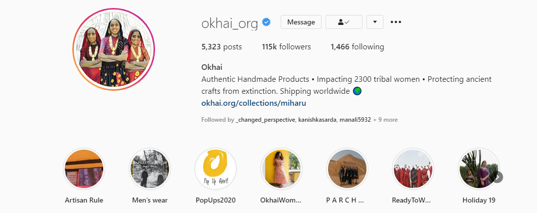 instagram profile