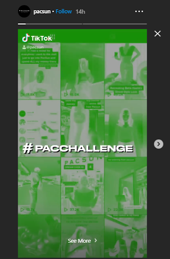 pacsun - instagram stories