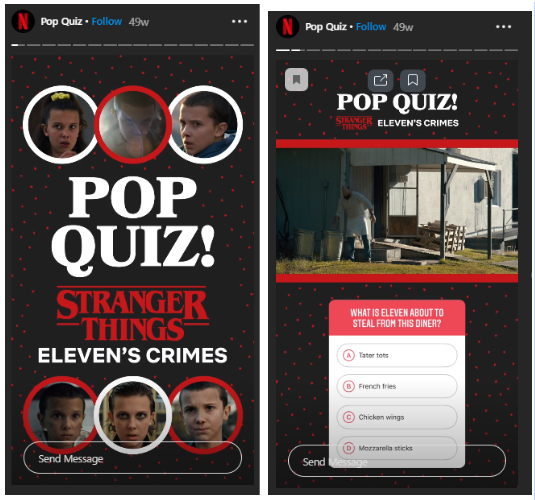 netflix - instagram stories