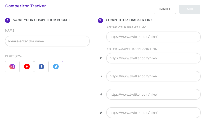 unbox social - competitor bucket list