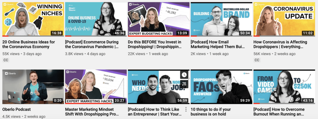 youtube video thumbnails