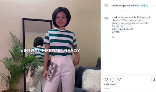 m&s influencer post