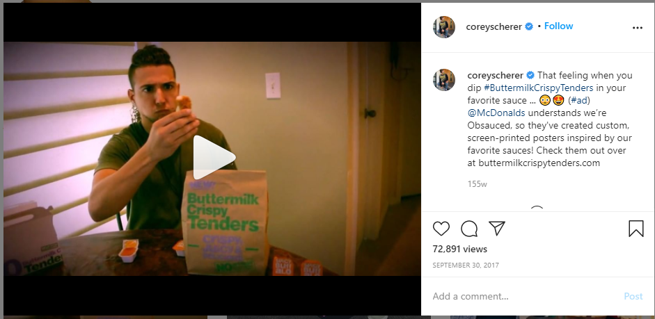 coreyscherer-food influencer