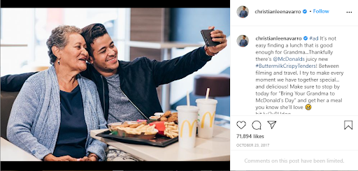 food influencer marketing