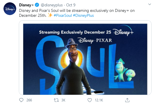 Disney+ Twitter post