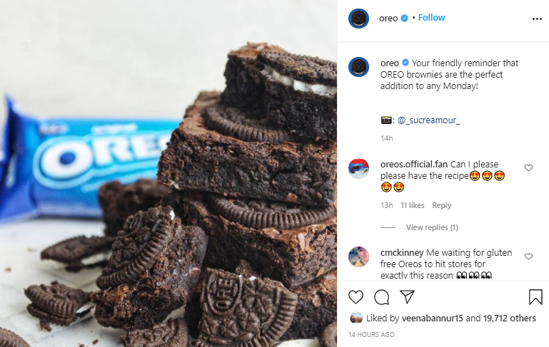 Oreo Instagram