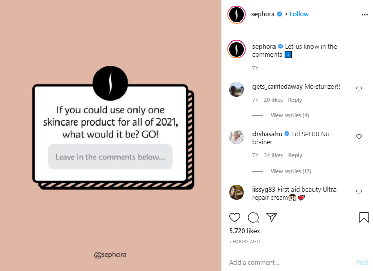 Sephora Instagram
