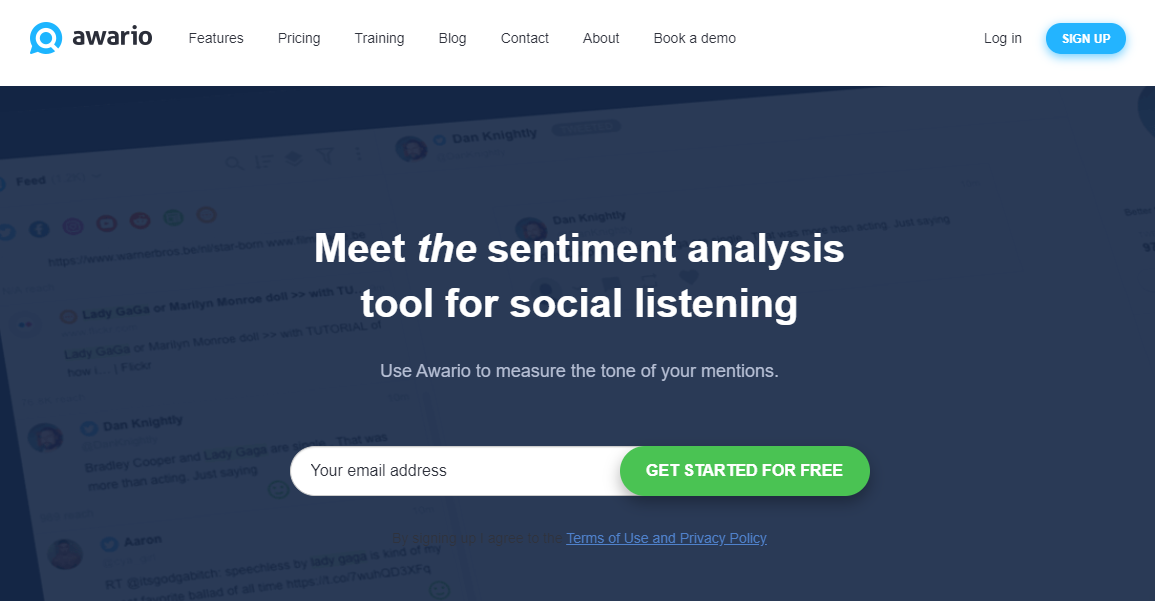 Awario sentiment analysis tools