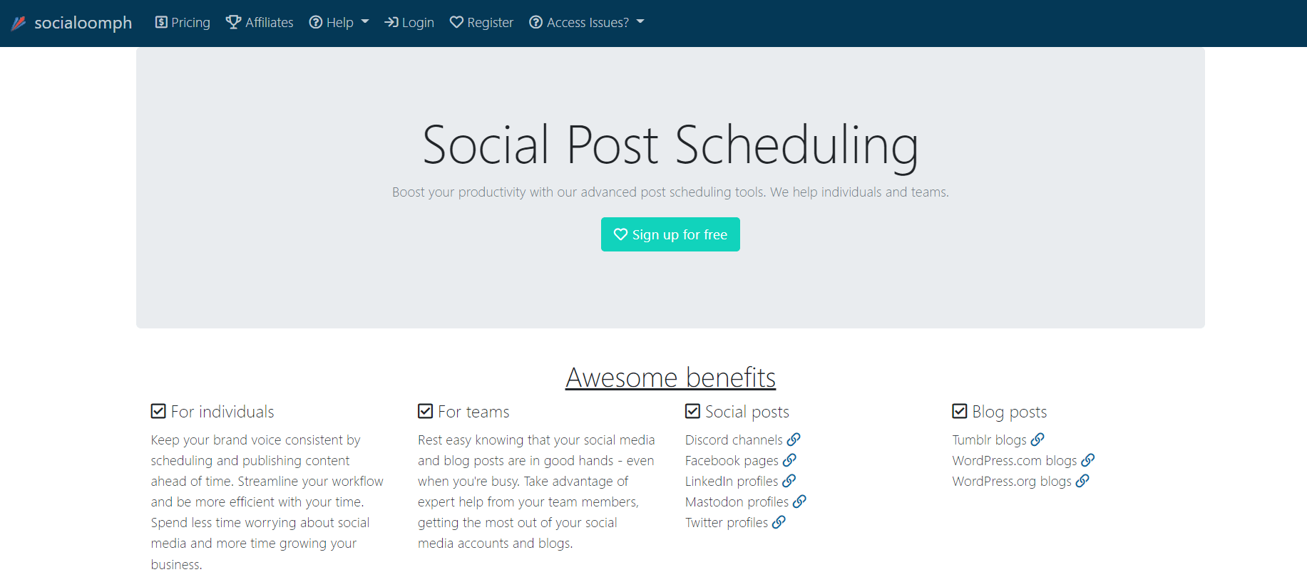 social media scheduling