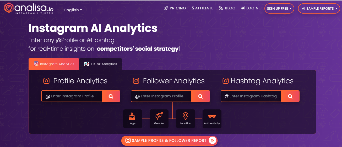 Instagram competitor analysis