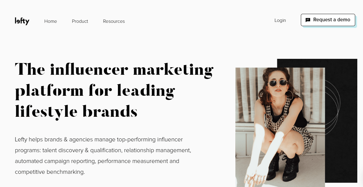 Lefty influencer marketing tool